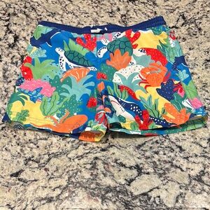 “Mini Boden” Colorful Tropical Print Boys’ Swim Shorts, 5-6Y, EUC, Mesh Inside